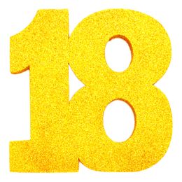 Lysbildefremvisning - Borddekoration Tal Guld