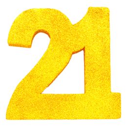 Lysbildefremvisning - Borddekoration Tal Guld