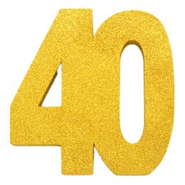 Lysbildefremvisning - Borddekoration Tal Guld