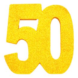 Lysbildefremvisning - Borddekoration Tal Guld