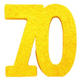 Lysbildefremvisning - Borddekoration Tal Guld