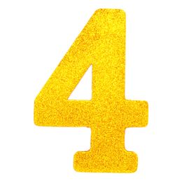 Lysbildefremvisning - Borddekoration Tal Guld