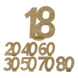 Bordsdekoration Siffra Guld/Glitter