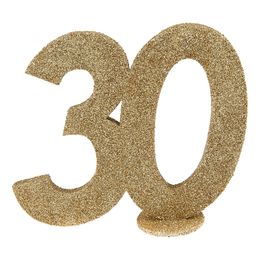 Bildspel - Bordsdekoration Siffra Guld/Glitter