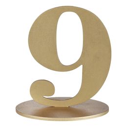 Bildspel - Bordsdekoration Siffra Matt Guld