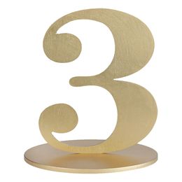 Bildspel - Bordsdekoration Siffra Matt Guld