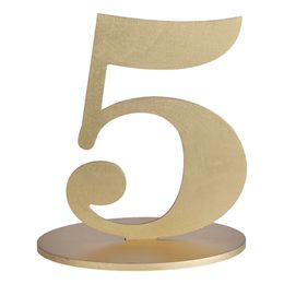 Bildspel - Bordsdekoration Siffra Matt Guld