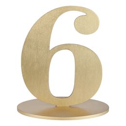 Bildspel - Bordsdekoration Siffra Matt Guld