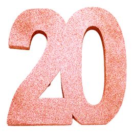 Bildspel - Bordsdekoration Siffra Roséguld