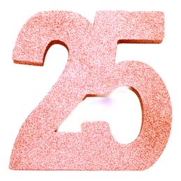 Bildspel - Bordsdekoration Siffra Roséguld