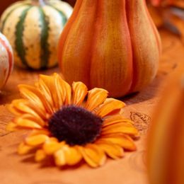 Bildspel - Bordsdekoration Solrosor