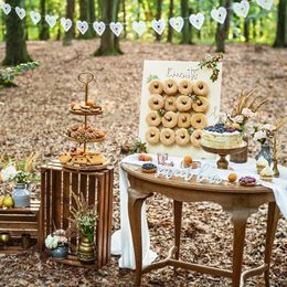 Bildspel - Bordsdekoration Sweet Bar Vit