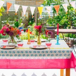 Bildspel - Bordsduk i Tyg Boho Paisley