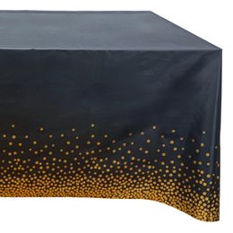 Borddug Sort med Guldstjerner