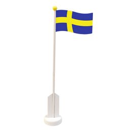 Bordsflagga i Trä Svenska Flaggan