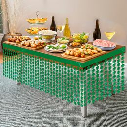 Lysbildefremvisning - Bordskjørt Blad Grønn