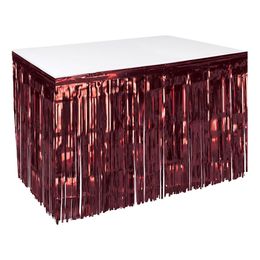 Bordskjol Fransar Vinröd Metallic