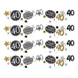 Bordkonfetti 40 Sølv/Guld Glitter