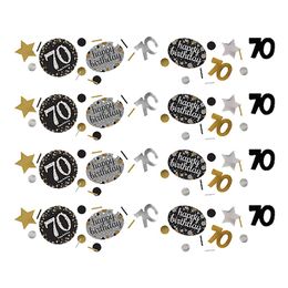 Bordkonfetti 70 Sølv/Guld Glitter