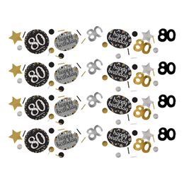 Bordkonfetti 80 Sølv/Guld Glitter