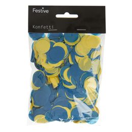 Bordskonfetti Blå/Gul