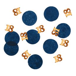 Bordkonfetti Happy 18th True Blue