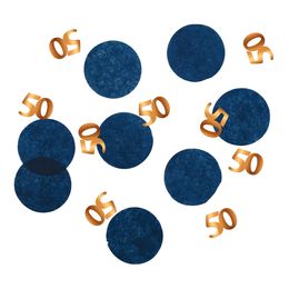 Bordskonfetti Happy 50th True Blue