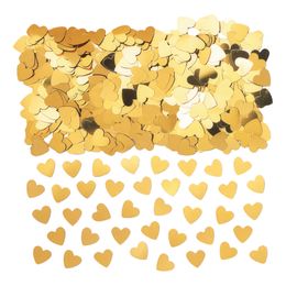 Bordskonfetti Hjärtan Guld Metallic
