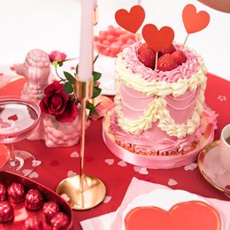 Bildspel - Bordskonfetti Hjärtan Röda