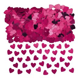 Bordkonfetti Hjerter Rosa Metallic