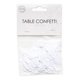 Bordkonfetti Hjerter Hvite