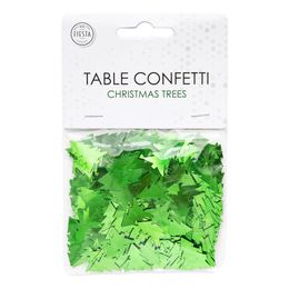 Lysbildefremvisning - Bordkonfetti Juletræer Grøn Metallic