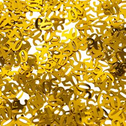 Bordskonfetti Siffra 50 Guld Metallic