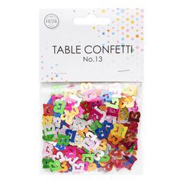 Lysbildefremvisning - Bordkonfetti Tall Fargemiks Metallic