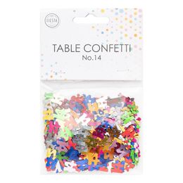 Lysbildefremvisning - Bordkonfetti Tall Fargemiks Metallic