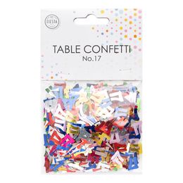 Lysbildefremvisning - Bordkonfetti Tall Fargemiks Metallic