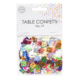 Lysbildefremvisning - Bordkonfetti Tall Fargemiks Metallic