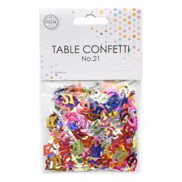 Lysbildefremvisning - Bordkonfetti Tall Fargemiks Metallic