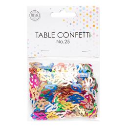 Lysbildefremvisning - Bordkonfetti Tall Fargemiks Metallic