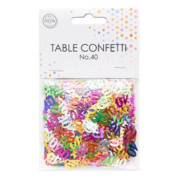 Lysbildefremvisning - Bordkonfetti Tall Fargemiks Metallic