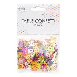 Lysbildefremvisning - Bordkonfetti Tall Fargemiks Metallic