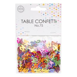 Lysbildefremvisning - Bordkonfetti Tall Fargemiks Metallic