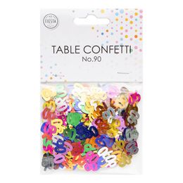 Lysbildefremvisning - Bordkonfetti Tall Fargemiks Metallic