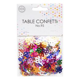 Lysbildefremvisning - Bordkonfetti Tall Fargemiks Metallic