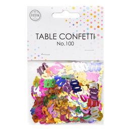 Lysbildefremvisning - Bordkonfetti Tall Fargemiks Metallic