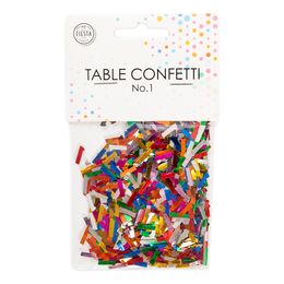 Lysbildefremvisning - Bordkonfetti Tall Fargemiks Metallic