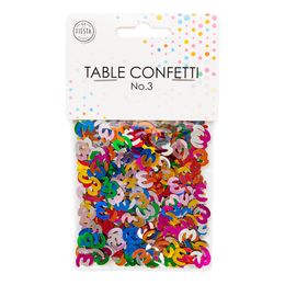 Lysbildefremvisning - Bordkonfetti Tall Fargemiks Metallic