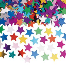 Bordskonfetti Stjärnor Färgmix Metallic