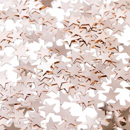 Bordskonfetti Stjärnor Roséguld Metallic
