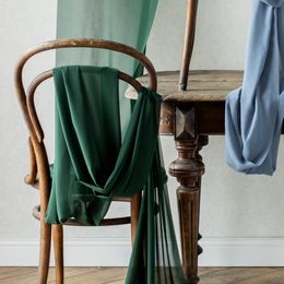 Bildspel - Bordslöpare Chiffong Grön